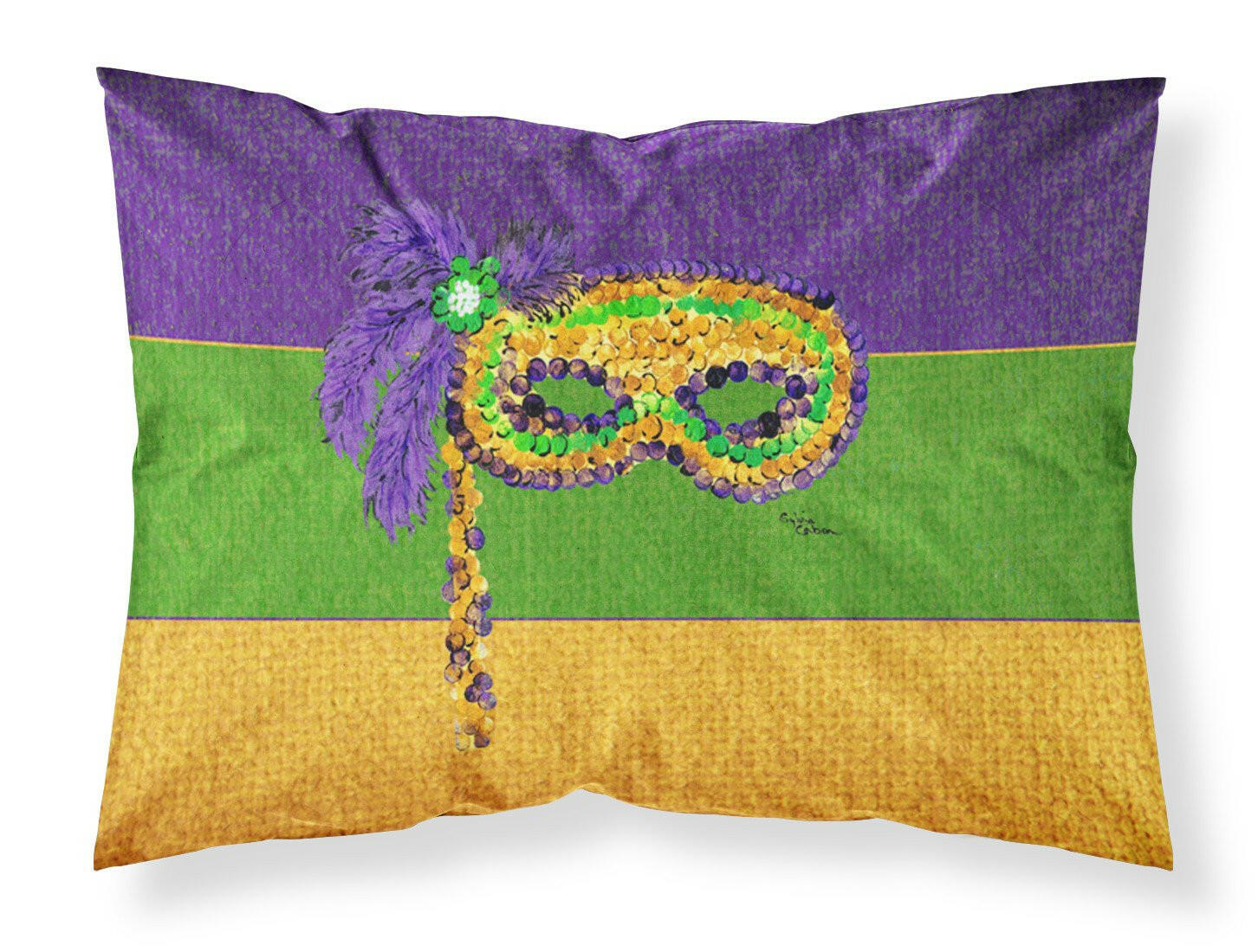 Mardi Gras Standard Pillowcase Lightweight Super Soft Easy Care Decorative Artwork Pillowcase, Standard