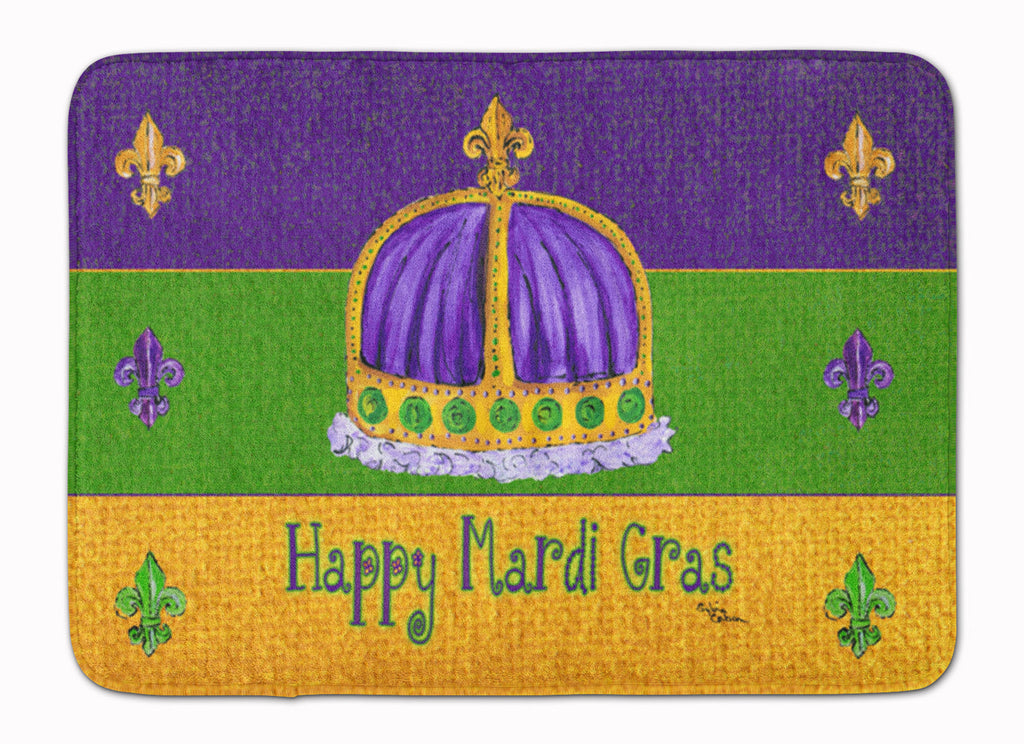 Mardi Gras Memory Foam Kitchen Mat Machine Washable Anti-Fatigue Cushion Comfort Bath or Kitchen Rug