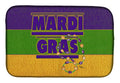 Mardi Gras Dish Drying Mat Absorbent Dish Drying Mat Pad for Kitchen Counter Dish Drainer Mat for Countertop, 14 x 21", Multicolor