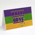 Mardi Gras Greeting Cards Pack of 8 Blank Cards with Envelopes Whimsical A7 Size 5x7