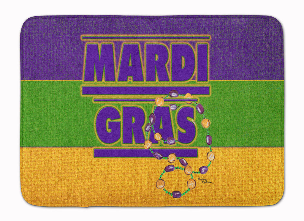 Mardi Gras Memory Foam Kitchen Mat Machine Washable Anti-Fatigue Cushion Comfort Bath or Kitchen Rug