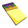 Mardi Gras Watercolor Sticky Note Holder Refillable Dispenser Desk Accessory 3x3 Pad Gift