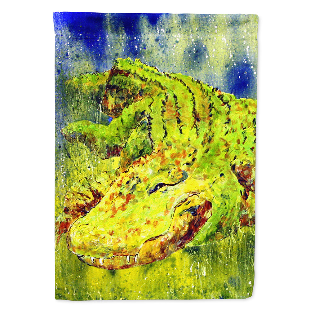 Alligator House Flag 28x40 Porch Sleeve Pole Decorative Outside Yard Banner Artwork Wall Hanging, Polyester