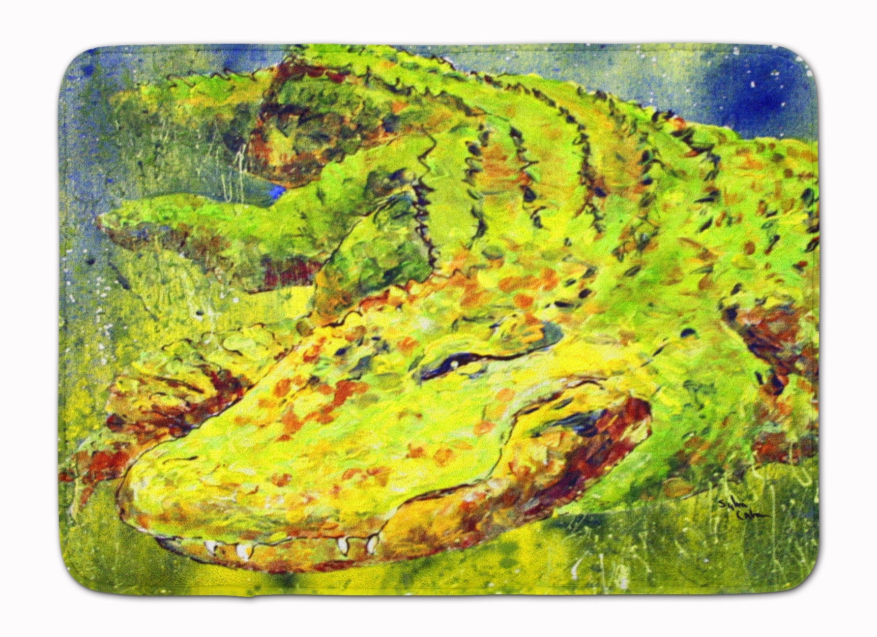 Alligator Memory Foam Kitchen Mat Machine Washable Anti-Fatigue Cushion Comfort Bath or Kitchen Rug