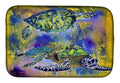 Turtle Dish Drying Mat Absorbent Dish Drying Mat Pad for Kitchen Counter Dish Drainer Mat for Countertop, 14 x 21", Multicolor