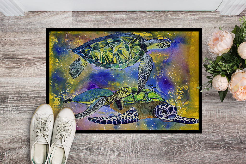 Turtle Doormat Indoor Outdoor 24H X 36W Front Door Mat Rugs for Entryway, Non Slip Washable Low Pile,