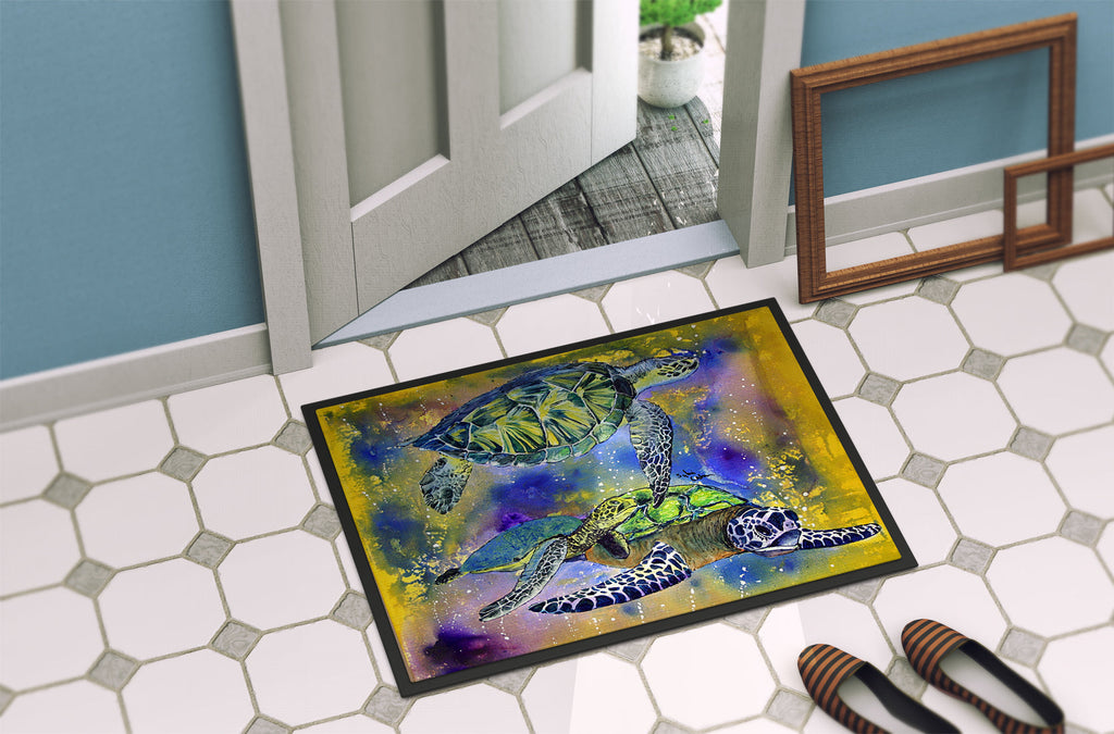 Turtle Doormat Indoor Outdoor 24H X 36W Front Door Mat Rugs for Entryway, Non Slip Washable Low Pile,