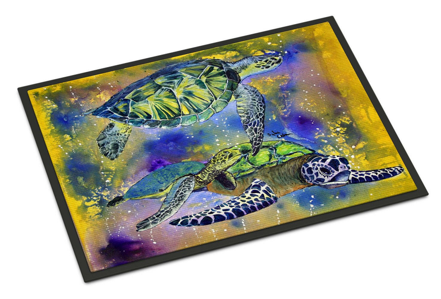 Turtle Doormat Indoor Outdoor 18H X 27W Front Door Mat Rugs for Entryway, Non Slip Washable