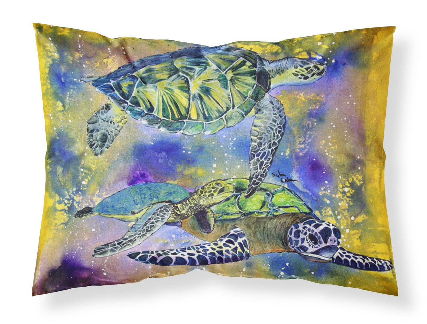 Turtle Standard Pillowcase Lightweight Super Soft Easy Care Decorative Artwork Pillowcase, Standard
