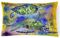 Turtle Decorative Throw Pillow 12x16 Indoor Outdoor Accent Cushion, Fabric Cover with Insert for Sofa, Bed, Porch & Living Room