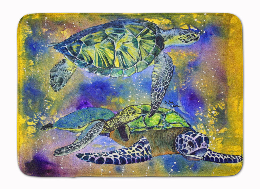 Turtle Memory Foam Kitchen Mat Machine Washable Anti-Fatigue Cushion Comfort Bath or Kitchen Rug