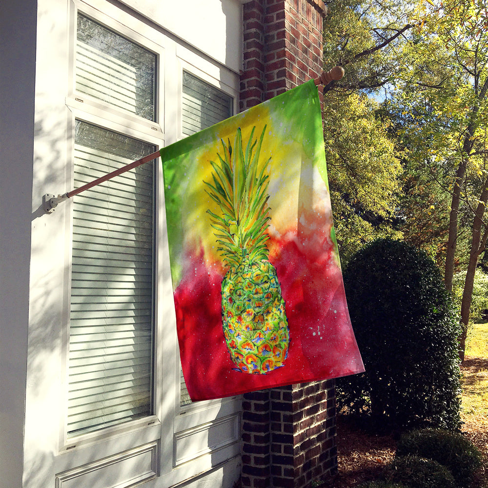 Pineapple House Flag 28x40 Porch Sleeve Pole Decorative Outside Yard Banner Artwork Wall Hanging, Polyester