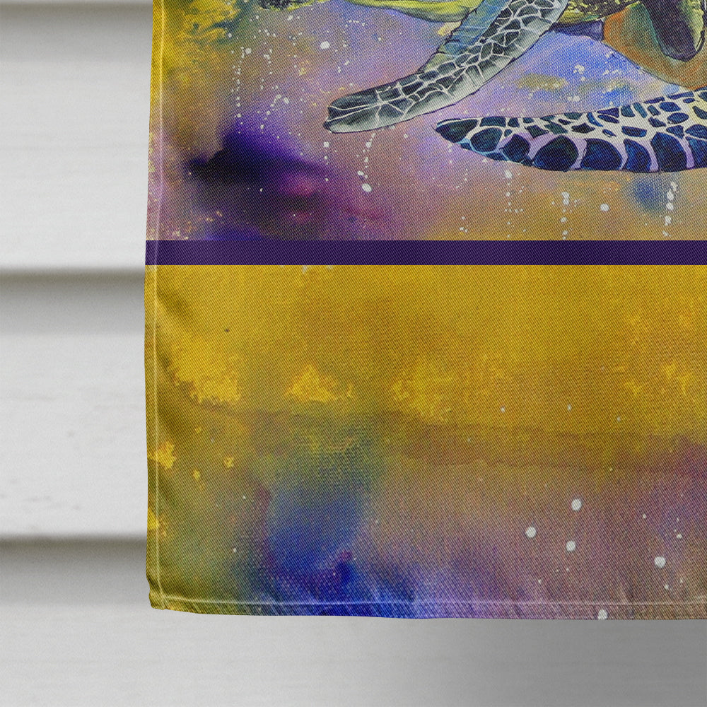 Turtle House Flag 28x40 Porch Sleeve Pole Decorative Outside Yard Banner Artwork Wall Hanging, Polyester