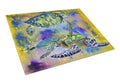 Turtle Cutting Board Tempered Glass Kitchen Cutting Surface, Heat Resistant Chopping, Non-Slip Feet, Food Prep & Serving