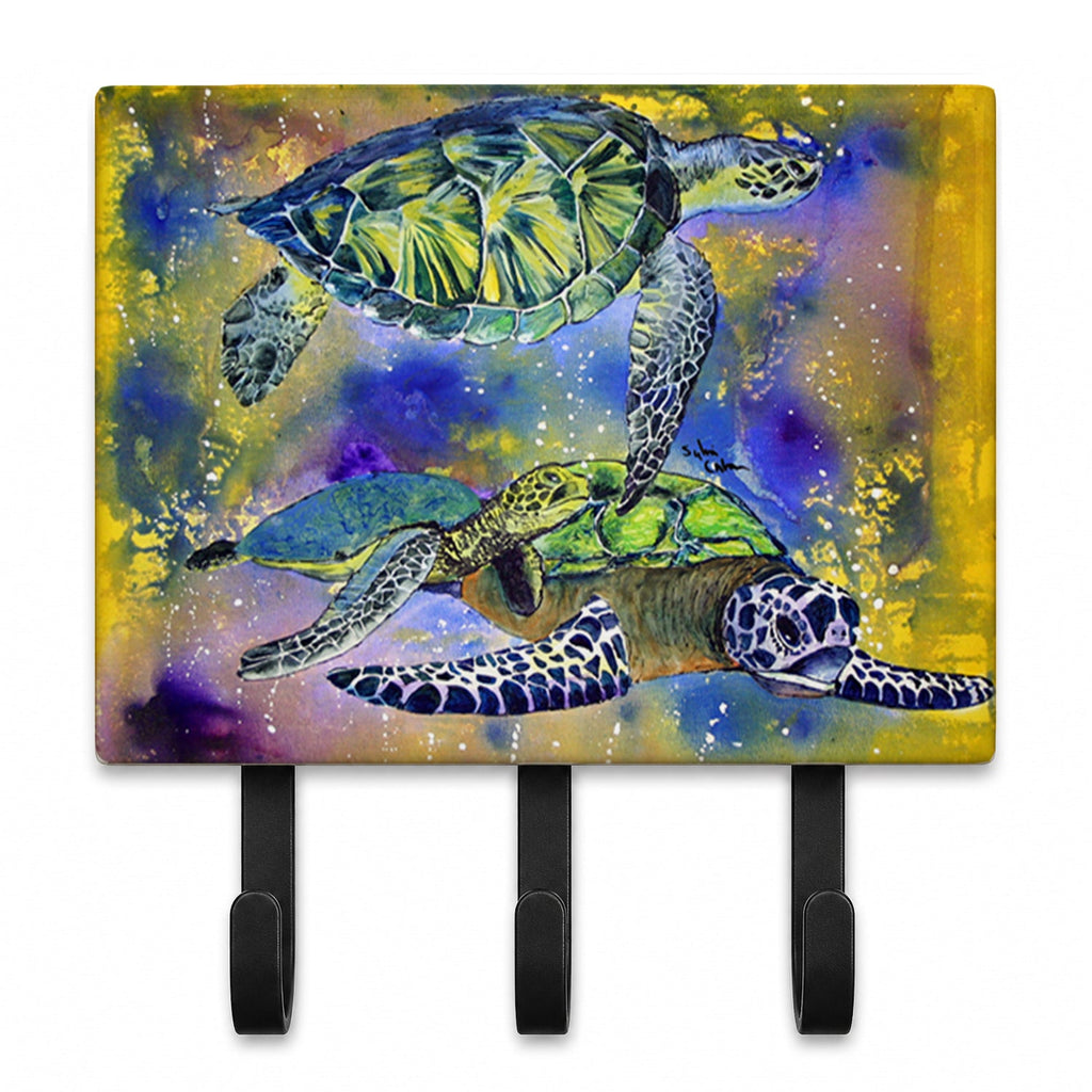 Turtle Leash or Key Holder Wall Hooks, Coat Rack Wall Mount, for Hanging Keys, Towels, Aprons, Leashes