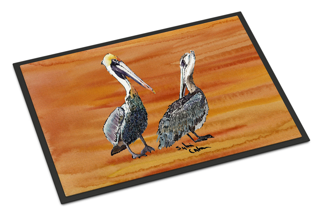 Pelican Doormat Indoor Outdoor 24H X 36W Front Door Mat Rugs for Entryway, Non Slip Washable Low Pile,