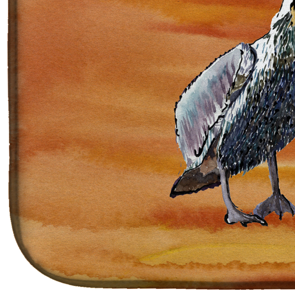 Pelican Dish Drying Mat Absorbent Dish Drying Mat Pad for Kitchen Counter Dish Drainer Mat for Countertop, 14 x 21", Multicolor