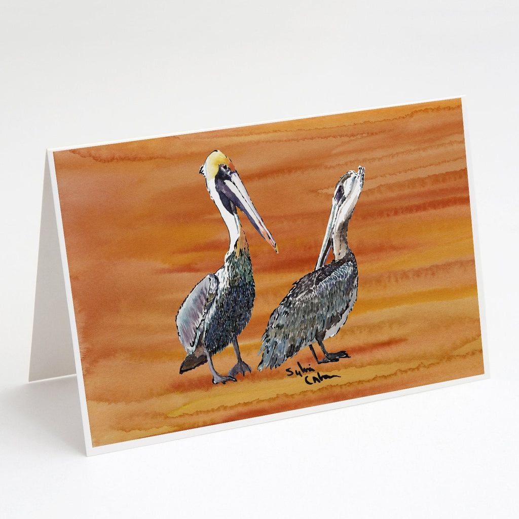 Pelican Greeting Cards Pack of 8 Blank Cards with Envelopes Whimsical A7 Size 5x7
