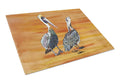 Pelican Cutting Board Tempered Glass Kitchen Cutting Surface, Heat Resistant Chopping, Non-Slip Feet, Food Prep & Serving