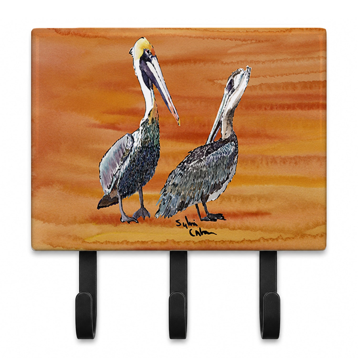 Pelican Leash or Key Holder Wall Hooks, Coat Rack Wall Mount, for Hanging Keys, Towels, Aprons, Leashes