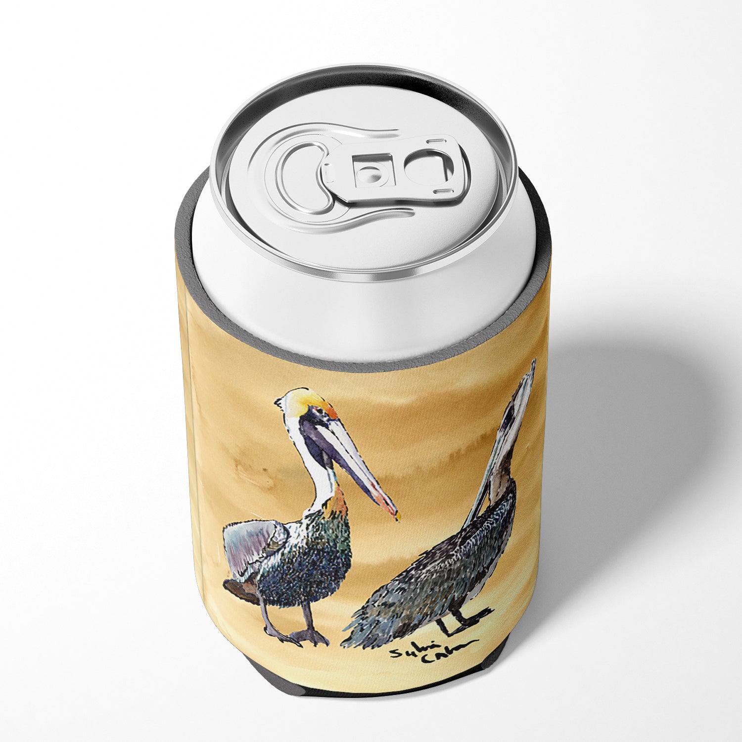 Pelican Can or Bottle Hugger Cooler Sleeve for Standard 12 oz Cans, Insulated Foam Beer & Soda Can Hugger Reusable