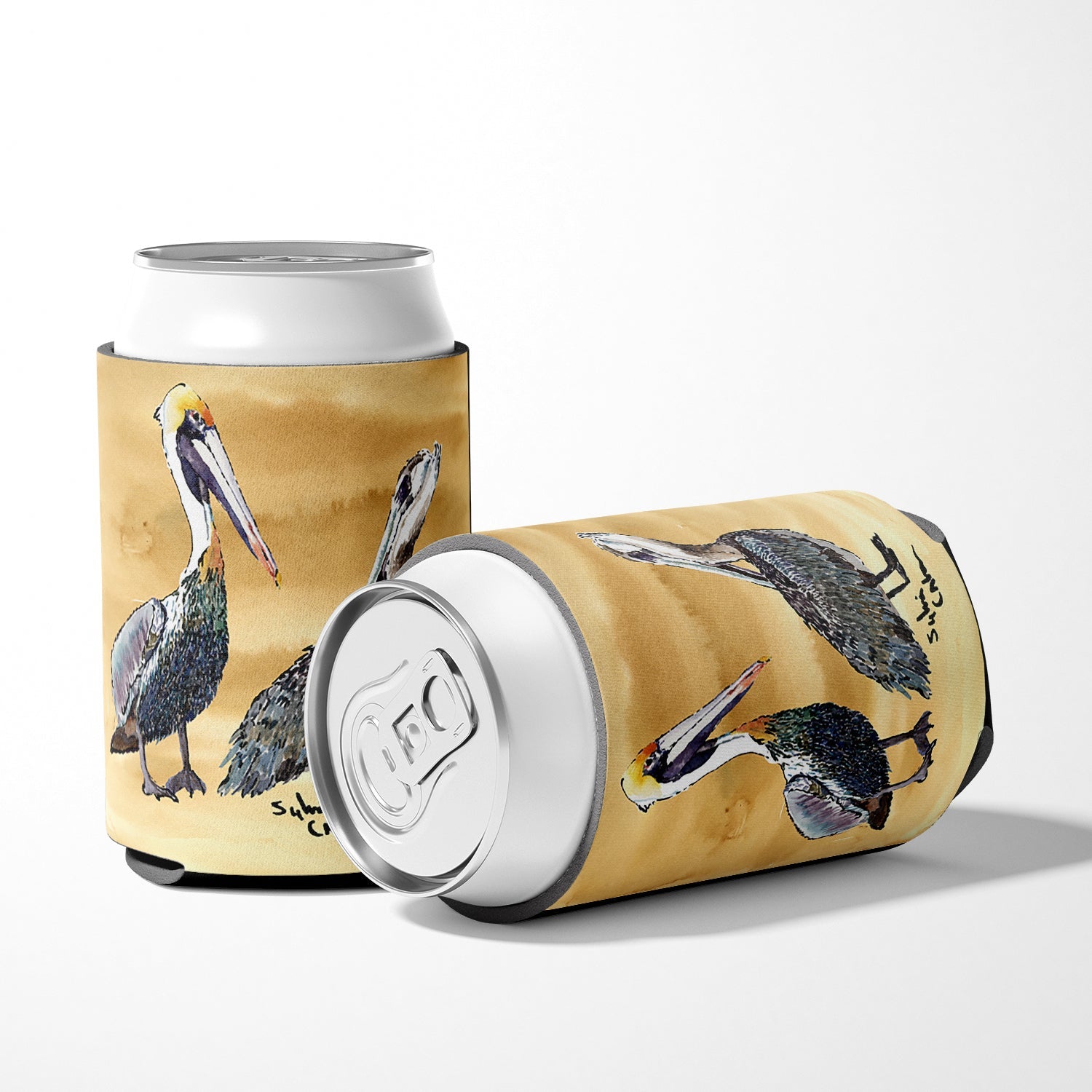 Pelican Can or Bottle Hugger Cooler Sleeve for Standard 12 oz Cans, Insulated Foam Beer & Soda Can Hugger Reusable