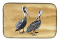 Pelican Dish Drying Mat Absorbent Dish Drying Mat Pad for Kitchen Counter Dish Drainer Mat for Countertop, 14 x 21", Multicolor