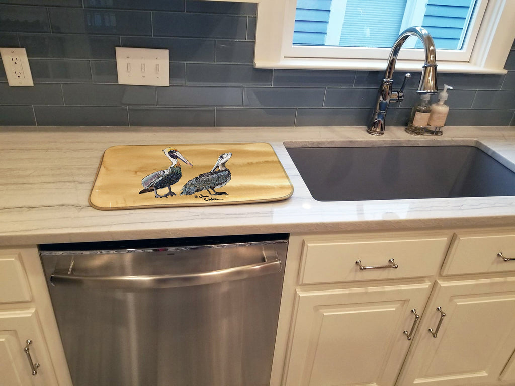 Pelican Dish Drying Mat Absorbent Dish Drying Mat Pad for Kitchen Counter Dish Drainer Mat for Countertop, 14 x 21", Multicolor