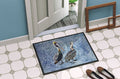 Pelican Doormat Indoor Outdoor 24H X 36W Front Door Mat Rugs for Entryway, Non Slip Washable Low Pile,