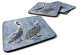 Pelican Foam Coasters Set of 4 Cup Coasters for Indoor Outdoor, Tabletop Protection, Anti Slip, Mouse pad Material