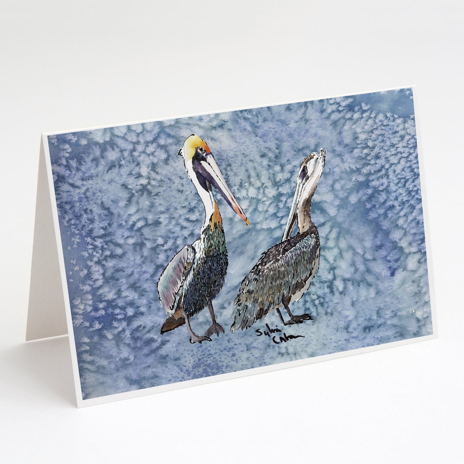 Pelican Greeting Cards Pack of 8 Blank Cards with Envelopes Whimsical A7 Size 5x7