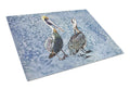 Pelican Cutting Board Tempered Glass Kitchen Cutting Surface, Heat Resistant Chopping, Non-Slip Feet, Food Prep & Serving