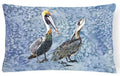 Pelican Decorative Throw Pillow 12x16 Indoor Outdoor Accent Cushion, Fabric Cover with Insert for Sofa, Bed, Porch & Living Room