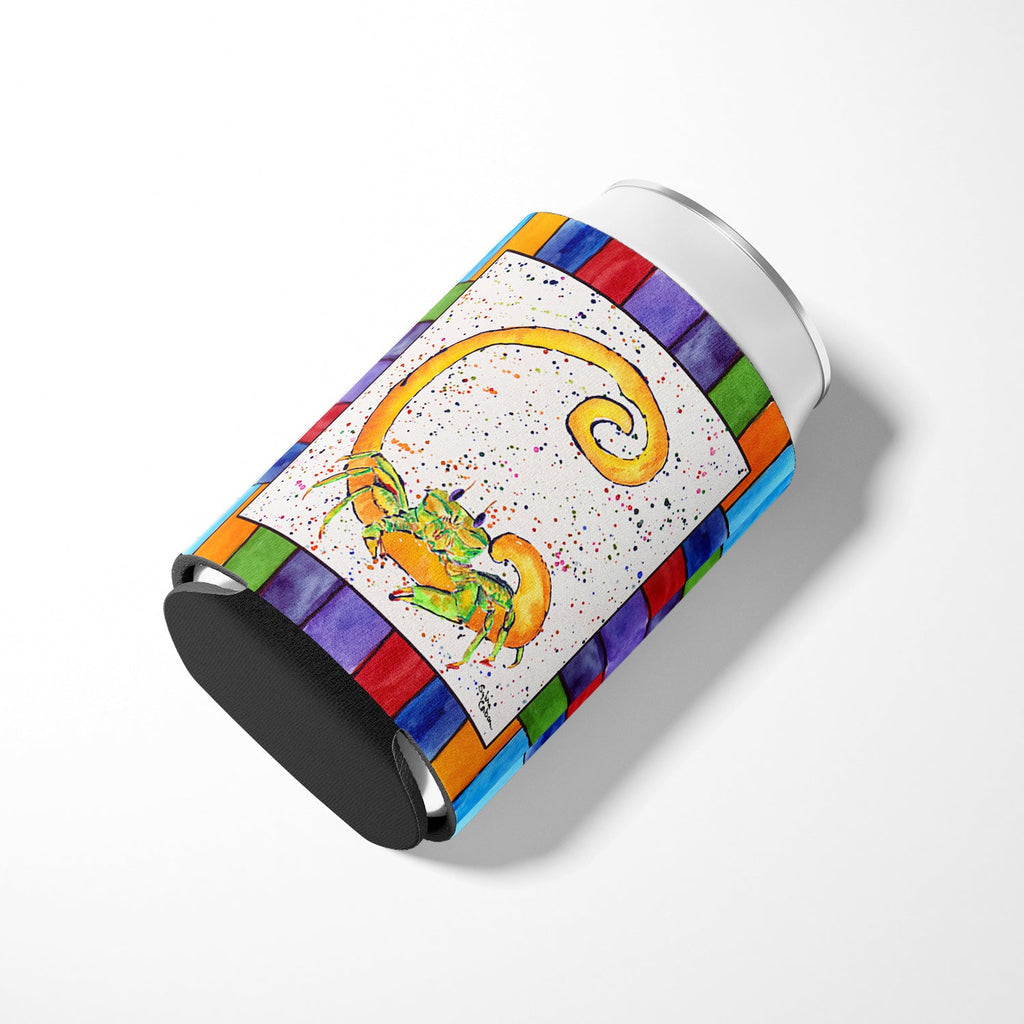 Beach and Seafood Letter C Can or Bottle Hugger Cooler Sleeve for Standard 12 oz Cans, Insulated Foam Beer & Soda Can Hugger Reusable