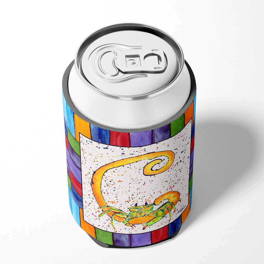 Beach and Seafood Letter C Can or Bottle Hugger Cooler Sleeve for Standard 12 oz Cans, Insulated Foam Beer & Soda Can Hugger Reusable