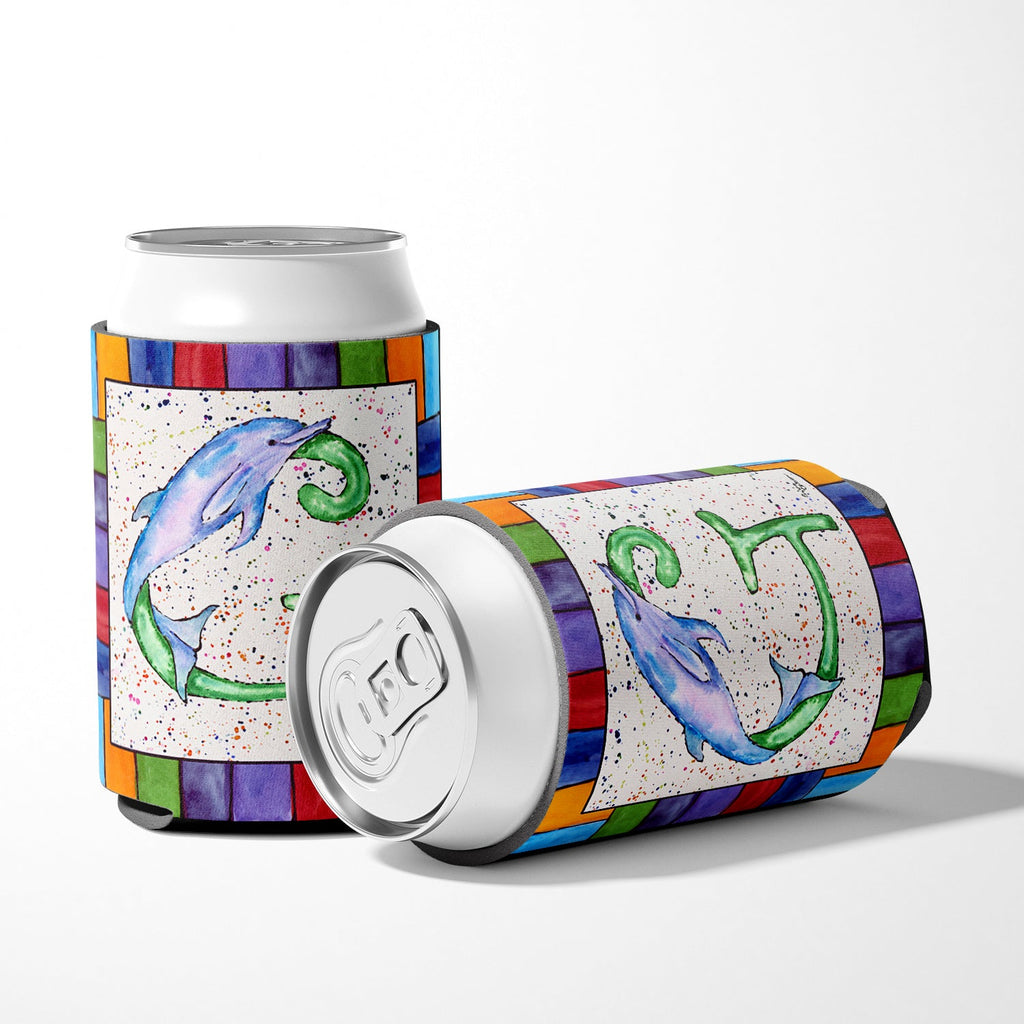 Beach and Seafood Letter G Can or Bottle Hugger Cooler Sleeve for Standard 12 oz Cans, Insulated Foam Beer & Soda Can Hugger Reusable