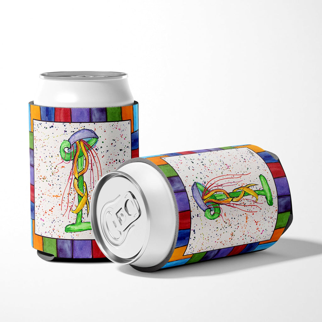 Beach and Seafood Letter I Can or Bottle Hugger Cooler Sleeve for Standard 12 oz Cans, Insulated Foam Beer & Soda Can Hugger Reusable