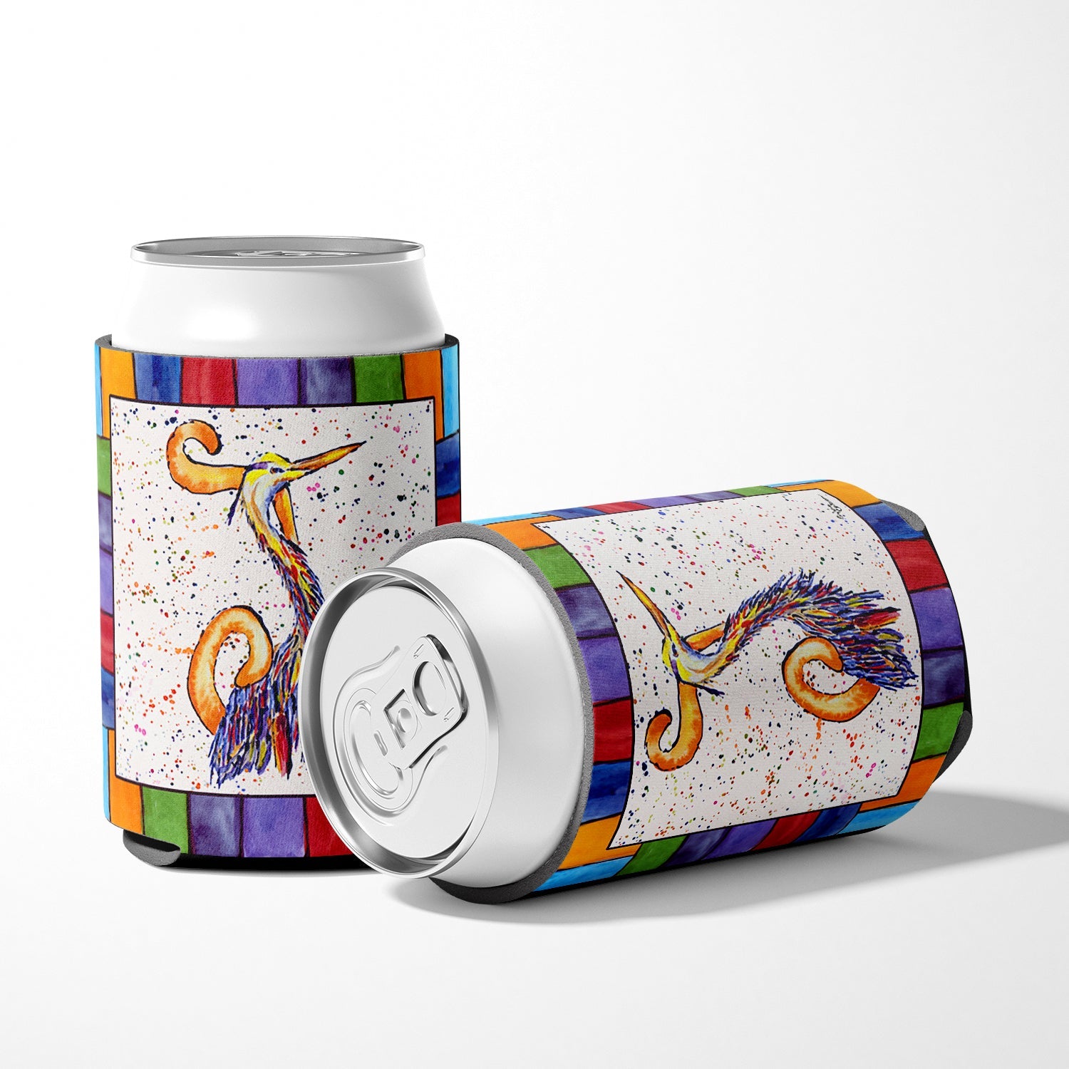 Beach and Seafood Letter J Can or Bottle Hugger Cooler Sleeve for Standard 12 oz Cans, Insulated Foam Beer & Soda Can Hugger Reusable