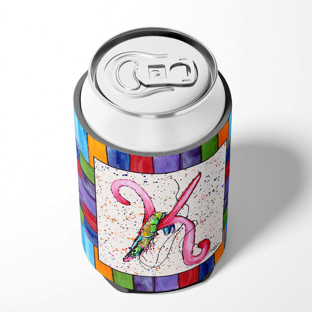 Beach and Seafood Letter K Can or Bottle Hugger Cooler Sleeve for Standard 12 oz Cans, Insulated Foam Beer & Soda Can Hugger Reusable