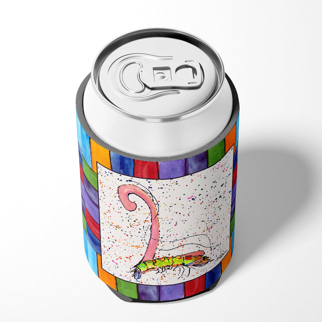 Beach and Seafood Letter L Can or Bottle Hugger Cooler Sleeve for Standard 12 oz Cans, Insulated Foam Beer & Soda Can Hugger Reusable