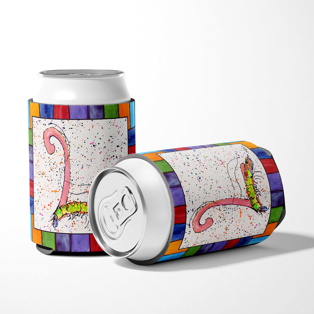 Beach and Seafood Letter L Can or Bottle Hugger Cooler Sleeve for Standard 12 oz Cans, Insulated Foam Beer & Soda Can Hugger Reusable