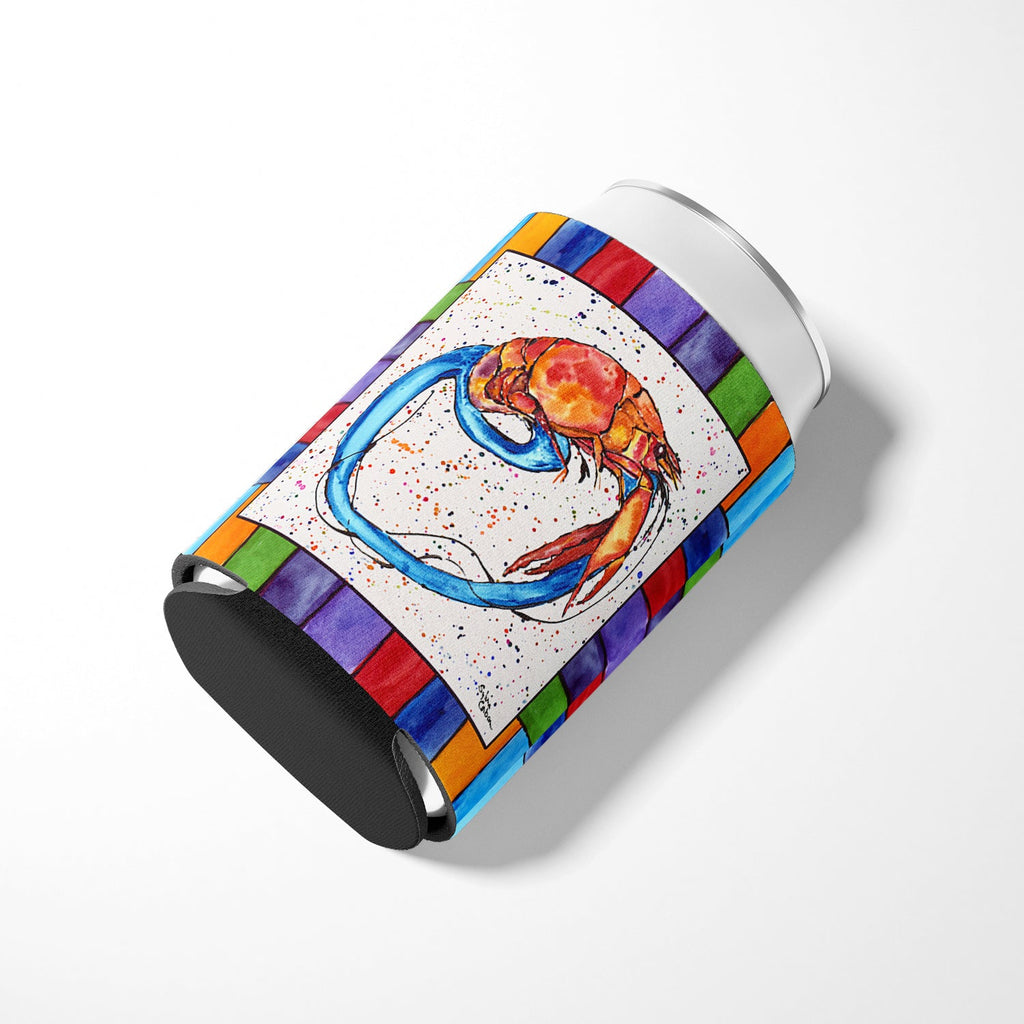 Beach and Seafood Letter O Can or Bottle Hugger Cooler Sleeve for Standard 12 oz Cans, Insulated Foam Beer & Soda Can Hugger Reusable