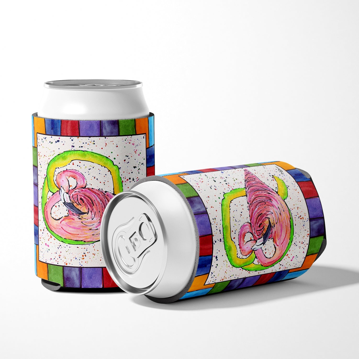 Beach and Seafood Letter Q Can or Bottle Hugger Cooler Sleeve for Standard 12 oz Cans, Insulated Foam Beer & Soda Can Hugger Reusable