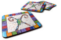 Beach and Seafood Letter X Foam Coasters Set of 4 Cup Coasters for Indoor Outdoor, Tabletop Protection, Anti Slip, Mouse pad Material