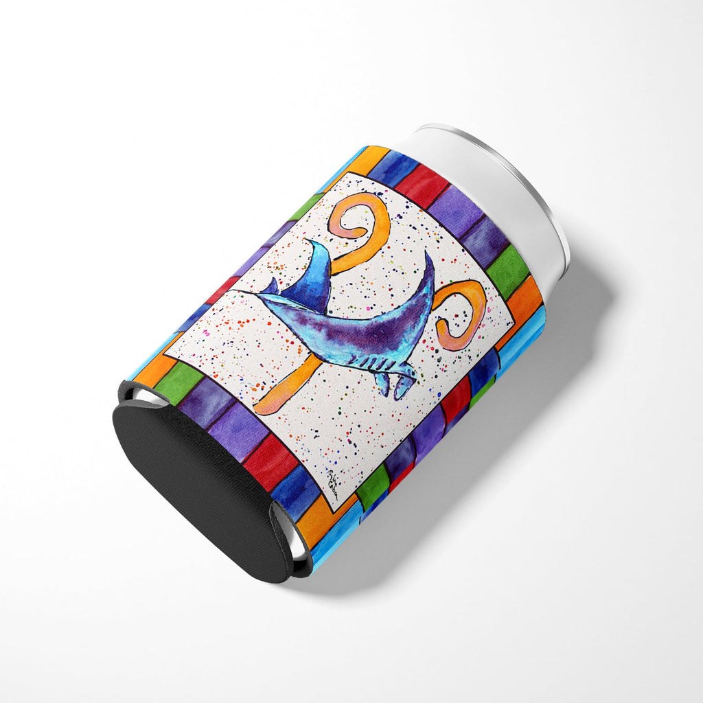 Beach and Seafood Letter Y Can or Bottle Hugger Cooler Sleeve for Standard 12 oz Cans, Insulated Foam Beer & Soda Can Hugger Reusable