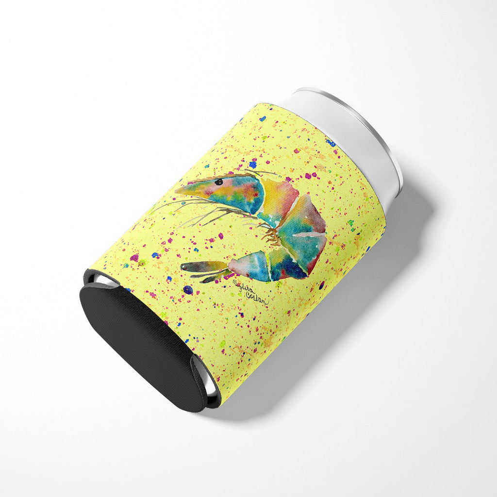 Shrimp Can or Bottle Hugger Cooler Sleeve for Standard 12 oz Cans, Insulated Foam Beer & Soda Can Hugger Reusable