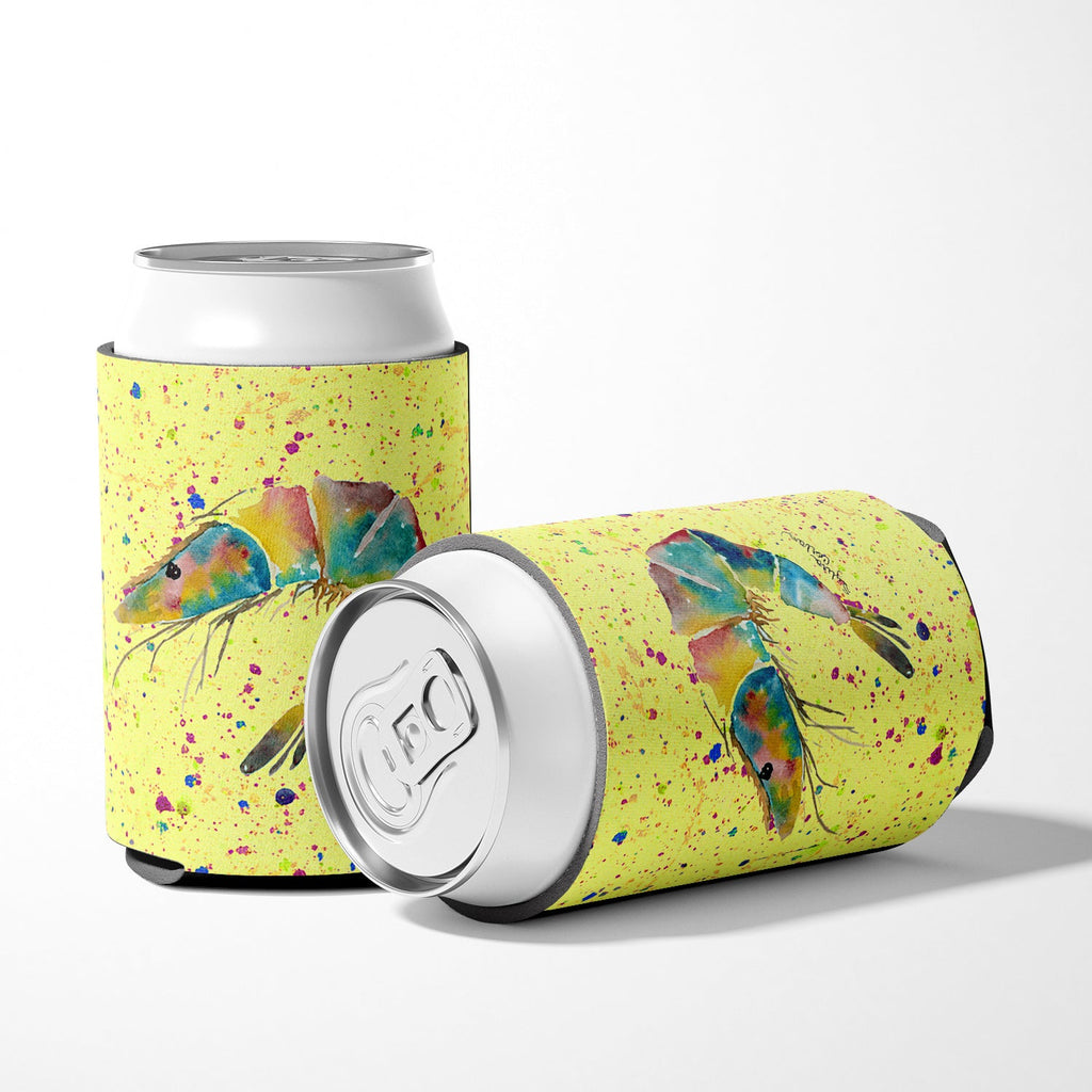 Shrimp Can or Bottle Hugger Cooler Sleeve for Standard 12 oz Cans, Insulated Foam Beer & Soda Can Hugger Reusable