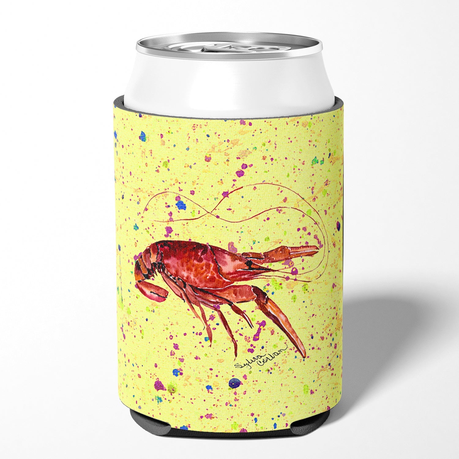 Crawfish Can or Bottle Hugger Cooler Sleeve for Standard 12 oz Cans, Insulated Foam Beer & Soda Can Hugger Reusable