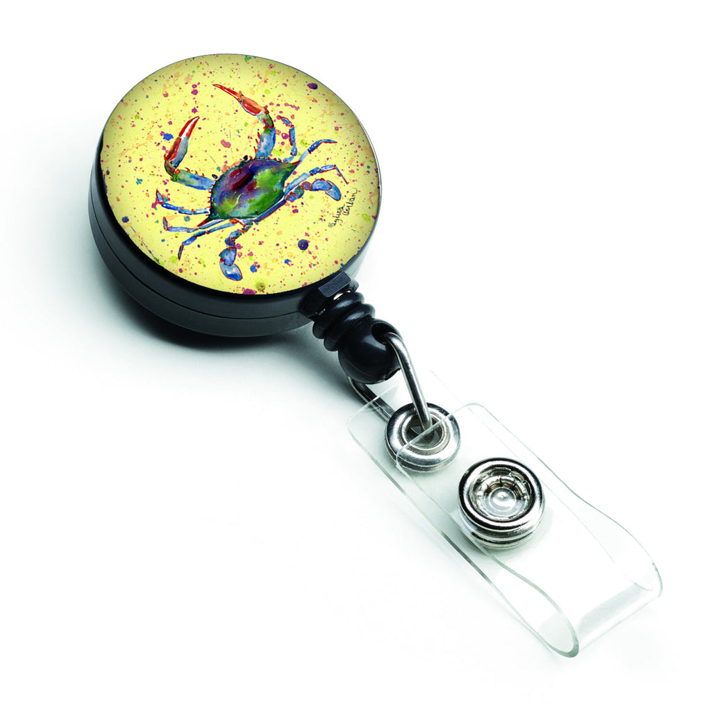 Crab Retractable Badge Reel for Nurses ID Badge Holder with Clip Retractable Employee Badge Holder, Belt Clip