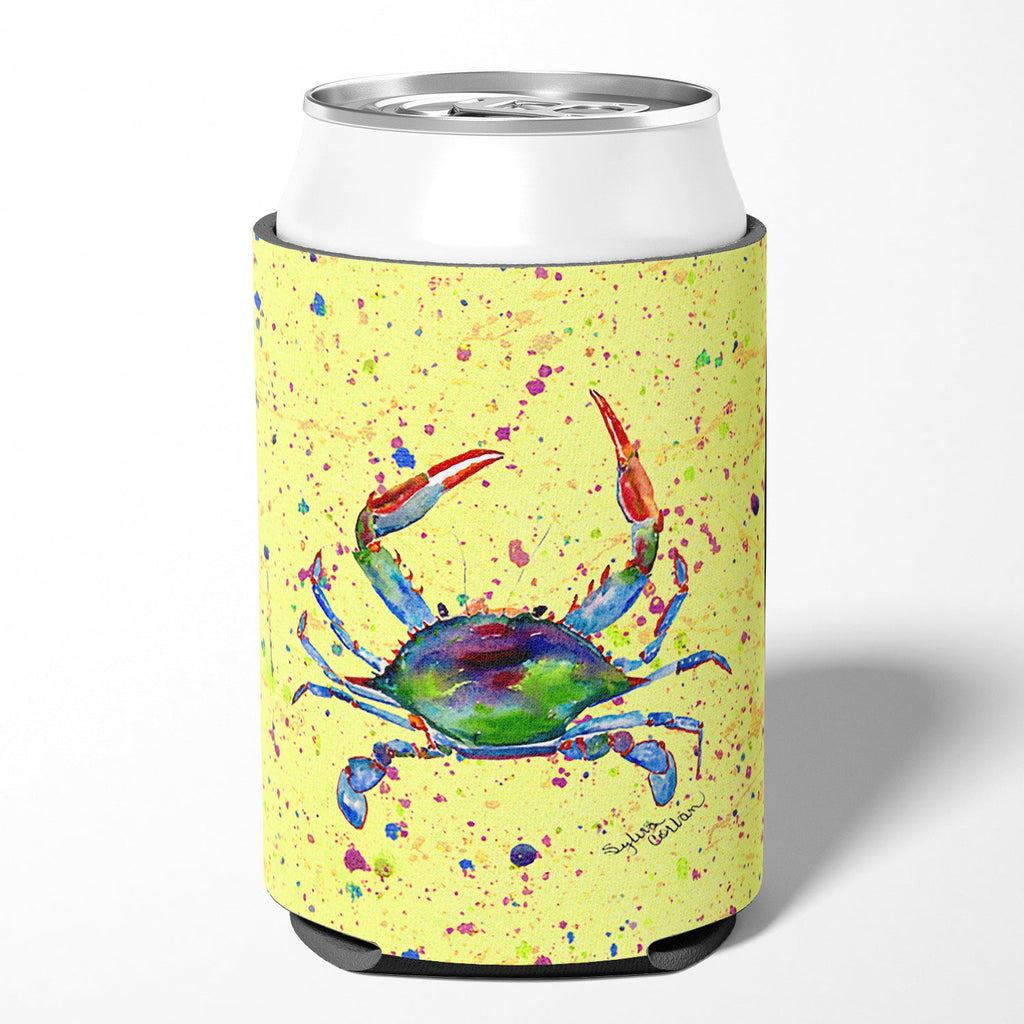 Crab Can or Bottle Hugger Cooler Sleeve for Standard 12 oz Cans, Insulated Foam Beer & Soda Can Hugger Reusable
